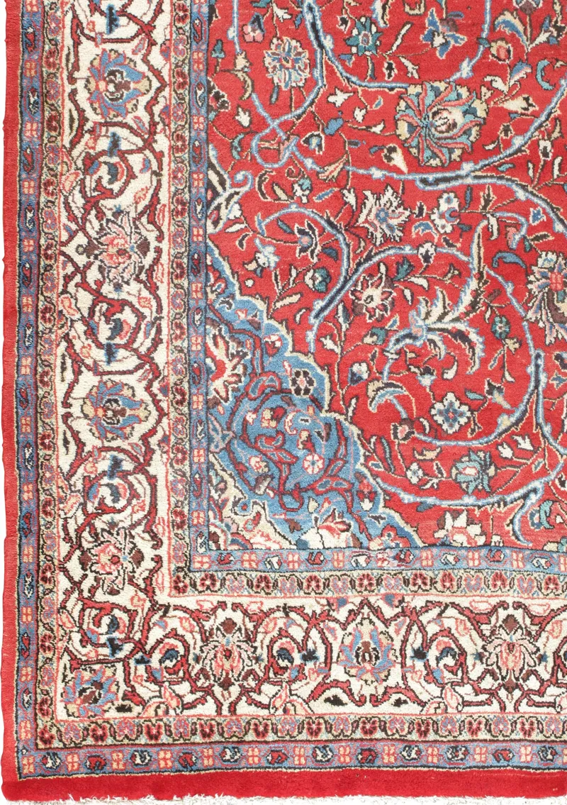 Persian Sarouk Rug - 8' x 11' - Red - Red