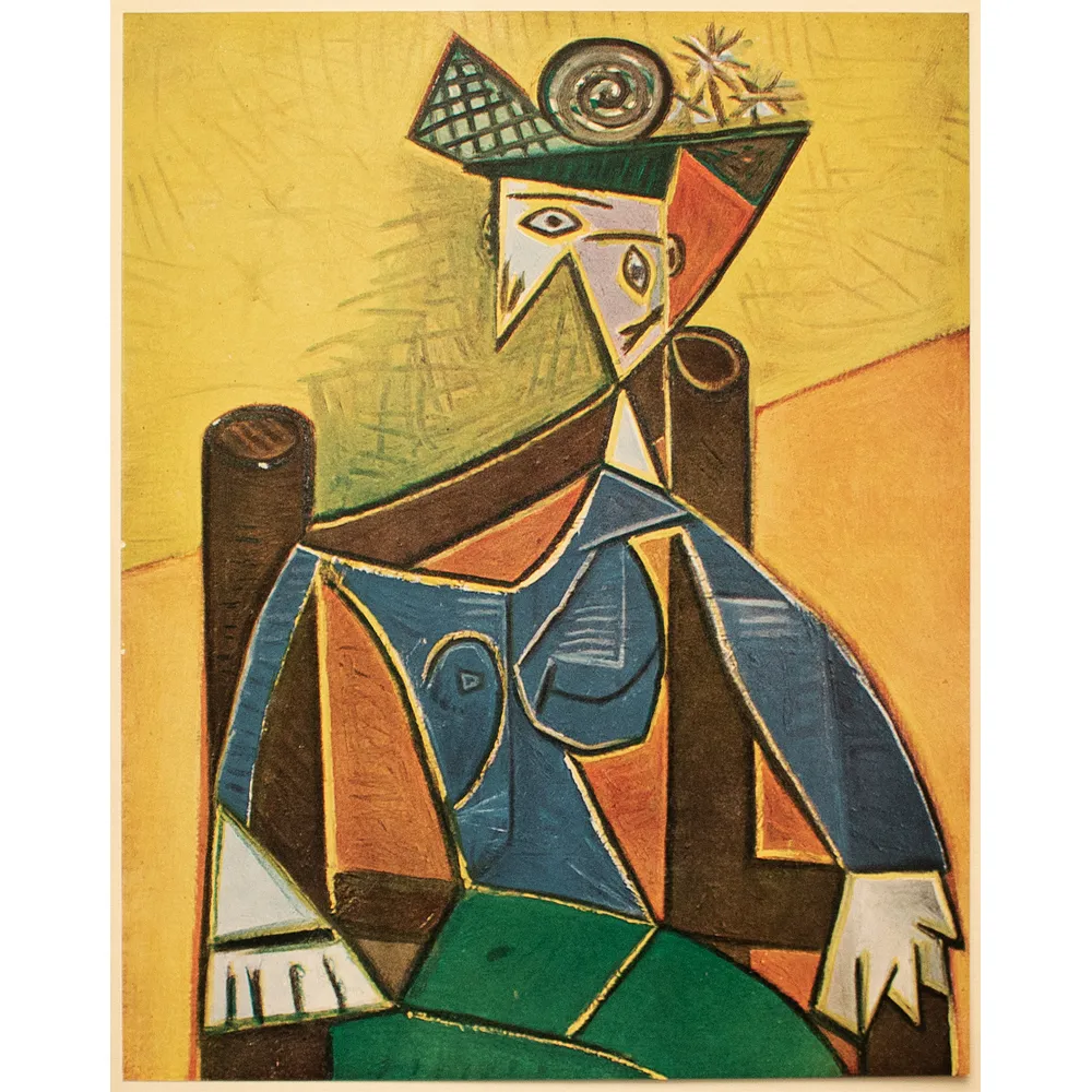 1943 Picasso - Woman in an Armchair - Yellow