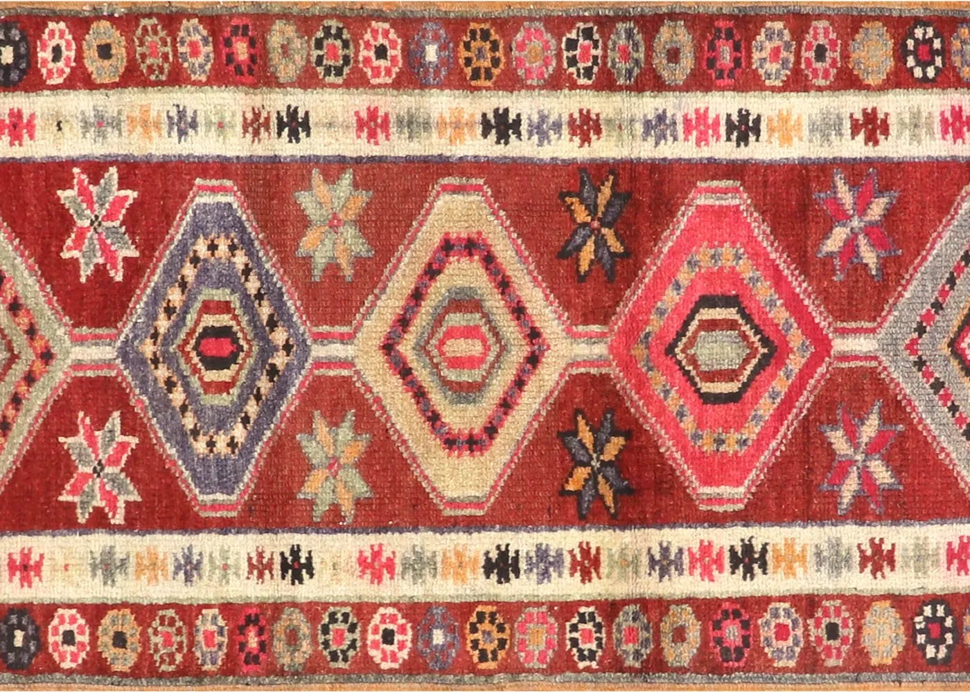 1960s Turkish Oushak Runner - 2'9"x11'11" - Nalbandian - Orange