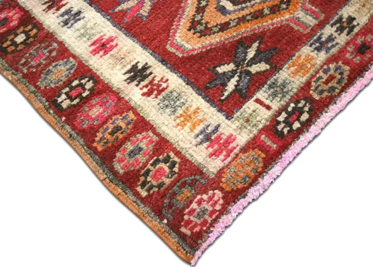 1960s Turkish Oushak Runner - 2'9"x11'11" - Nalbandian - Orange