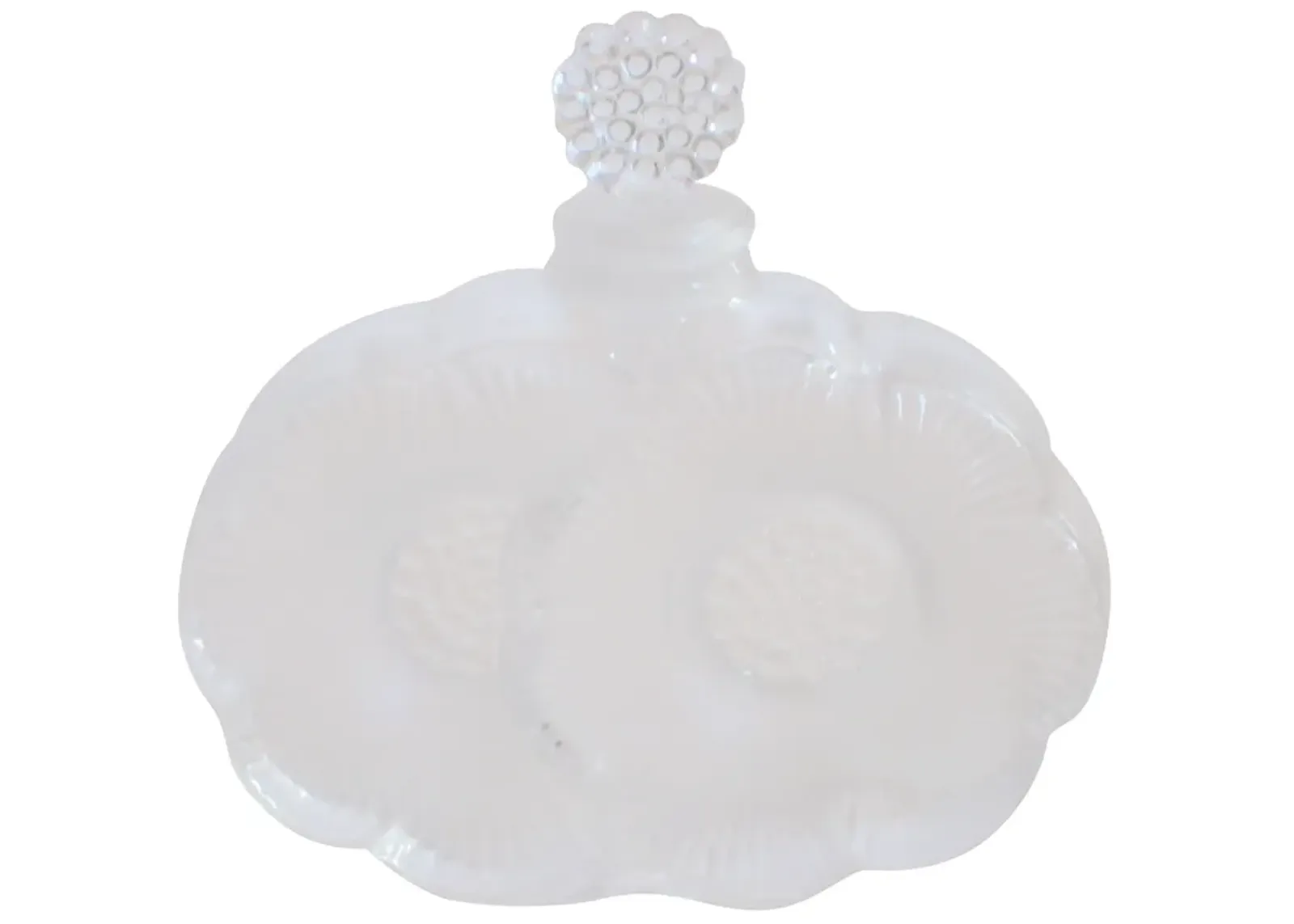 Lalique Double Dahlia Perfume Bottle - The Emporium Ltd. - Clear