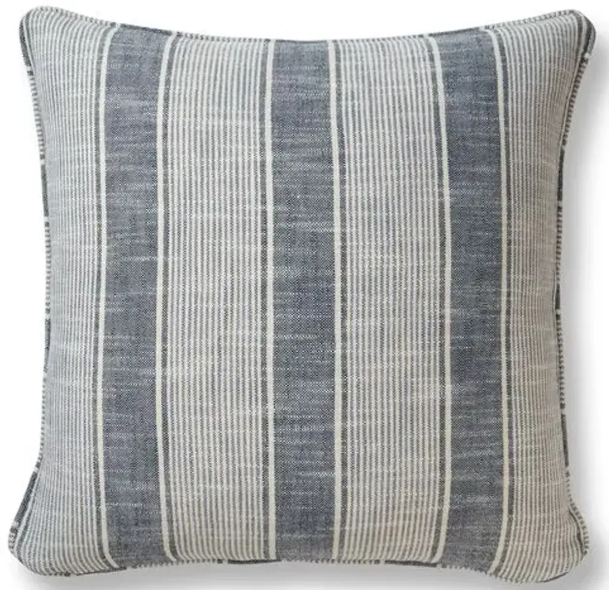 Lake 20x20 Pillow - Indigo Stripe - Miles Talbott