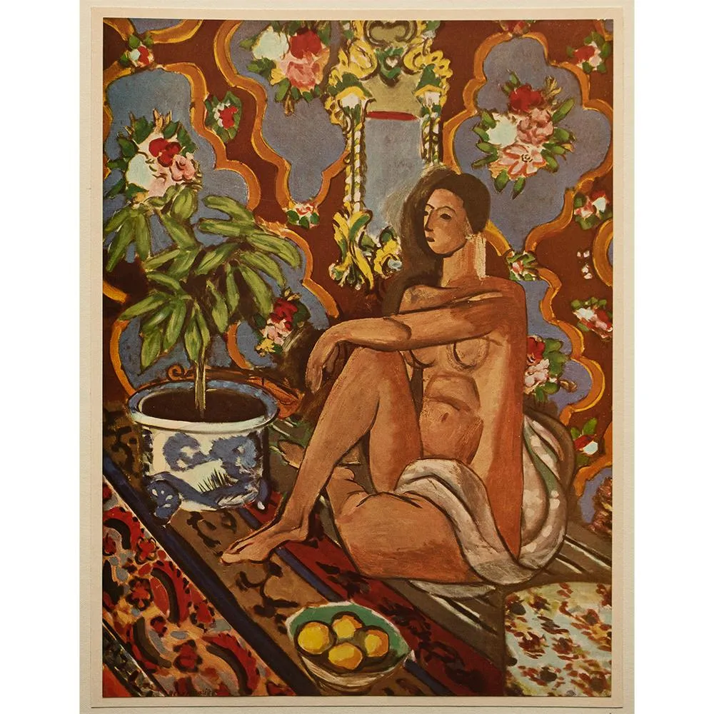 1940s Matisse - Decorative Figure - Brown