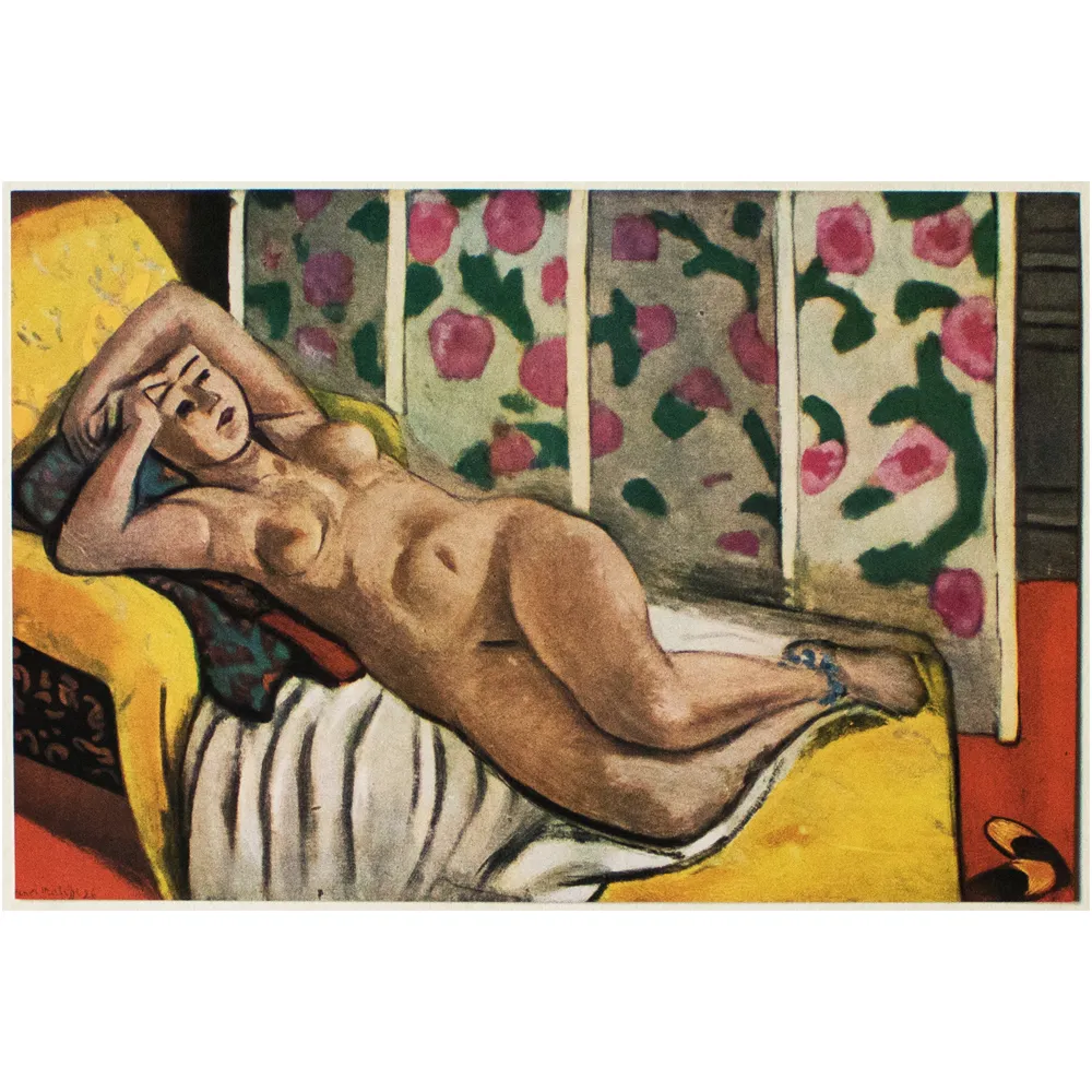 Matisse Nude on Yellow Chaise Longue - Comfortable, Sturdy, Stylish