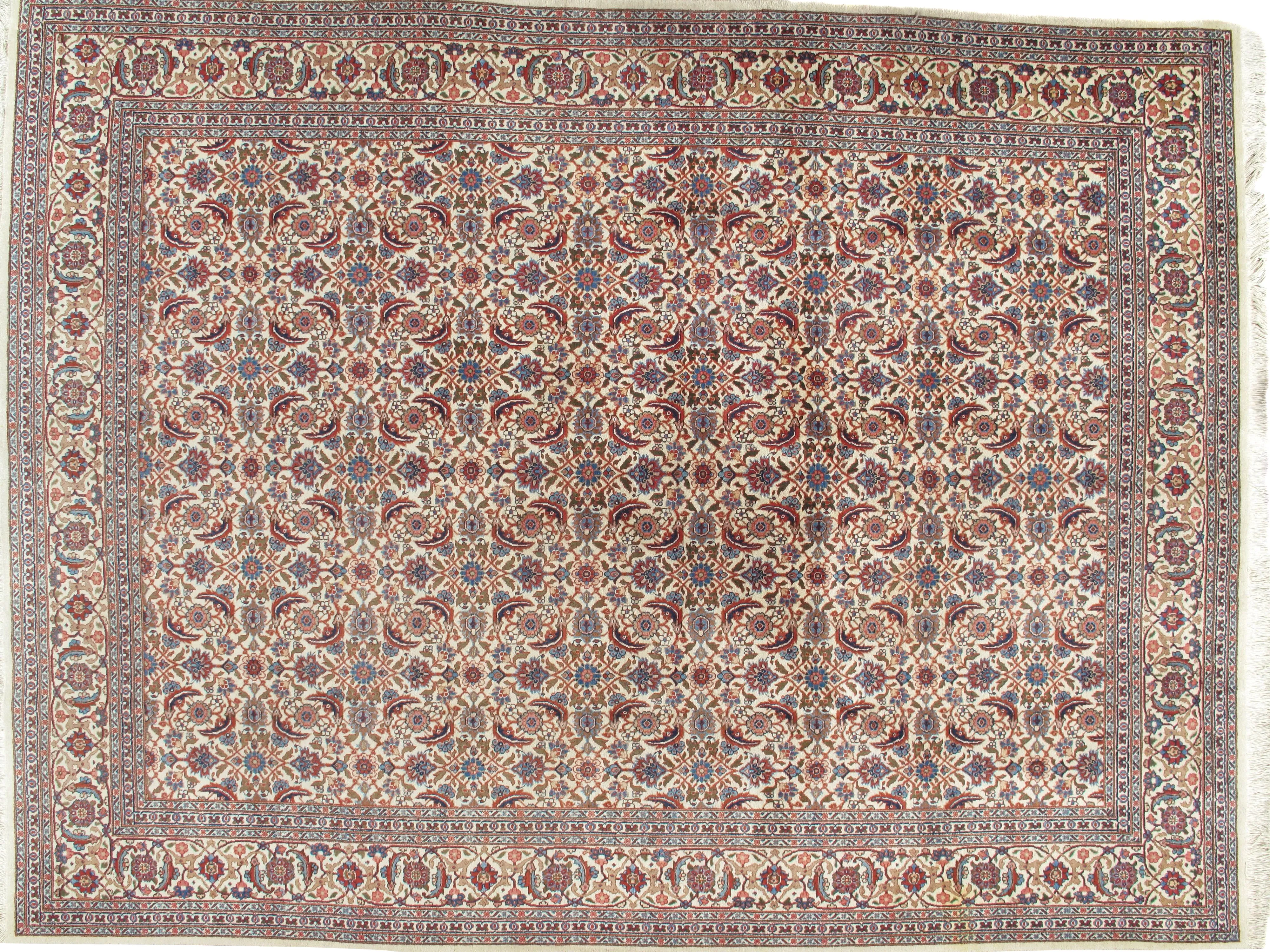 9'8"x12'7" Mahal Hand Woven Rug - Ivory - Ivory