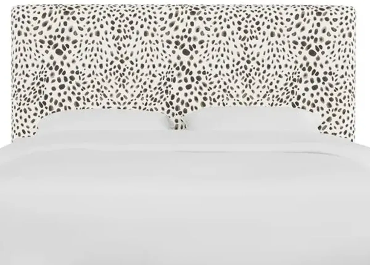 Novak Headboard - Cheetah - Handcrafted - Gray