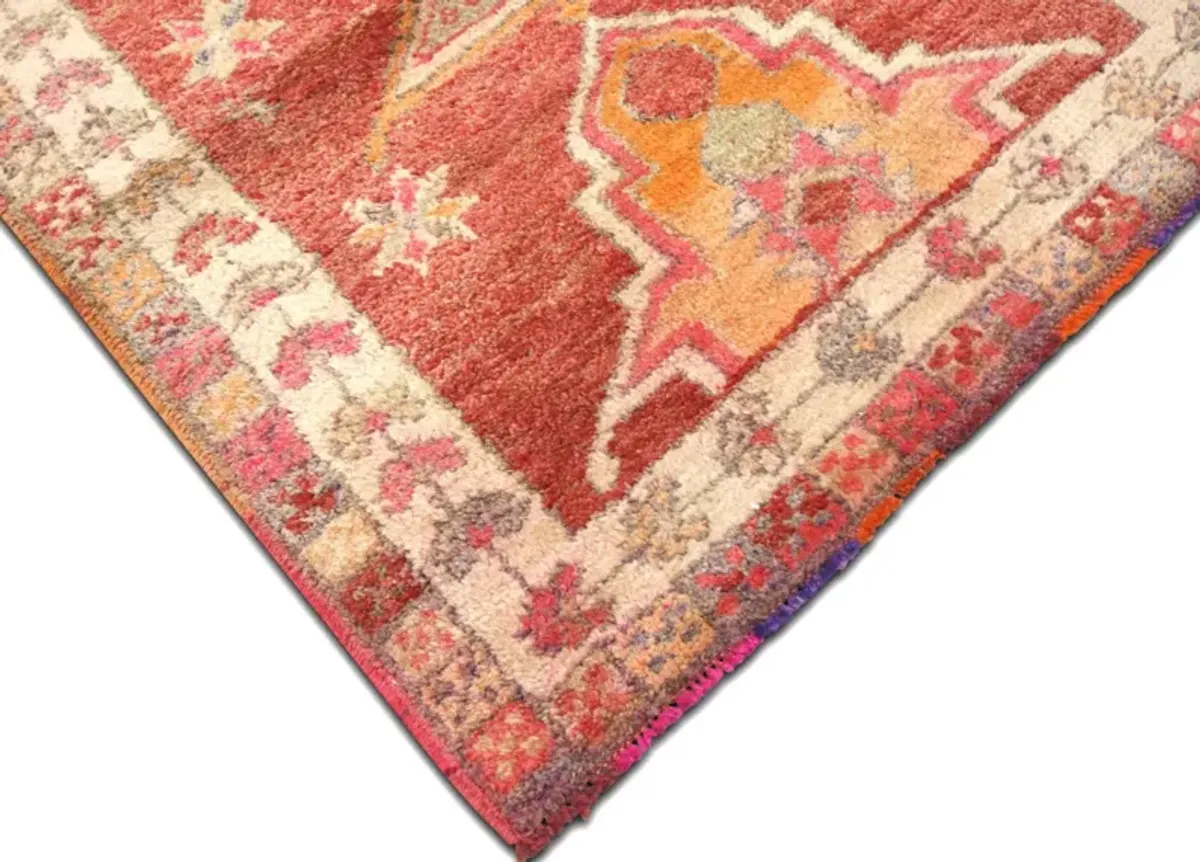 1960s Turkish Oushak Runner - 2'10"x13'6" - Nalbandian - Orange