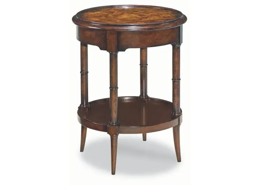 Chartres Side Table - Aged Mahogany - Brown