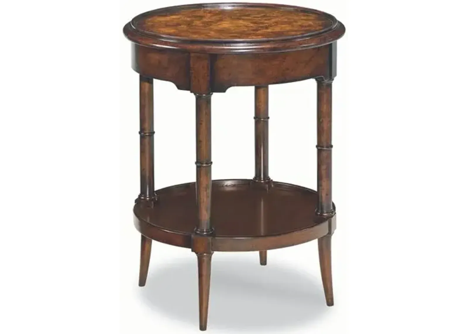 Chartres Side Table - Aged Mahogany - Brown