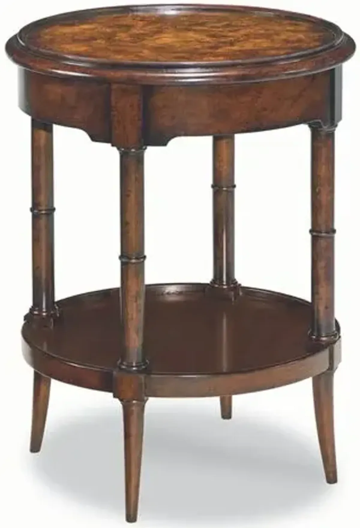 Chartres Side Table - Aged Mahogany - Brown