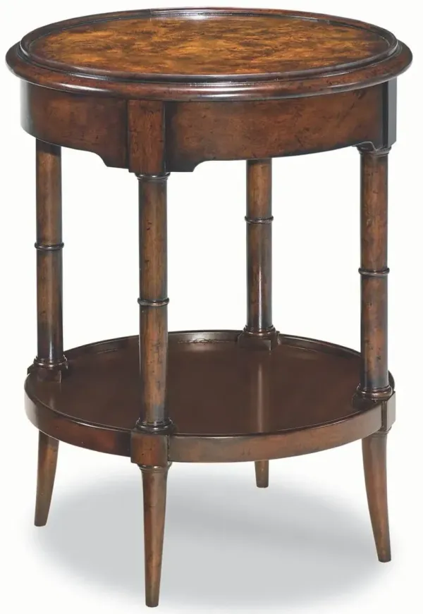 Chartres Side Table, Aged Mahogany
