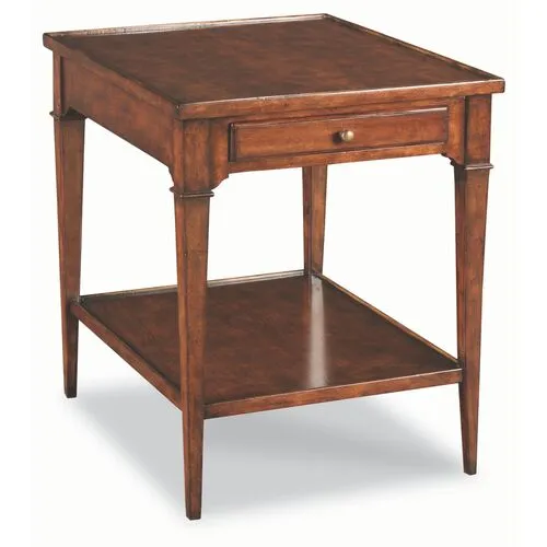 Angers Side Table - Cherry - Brown