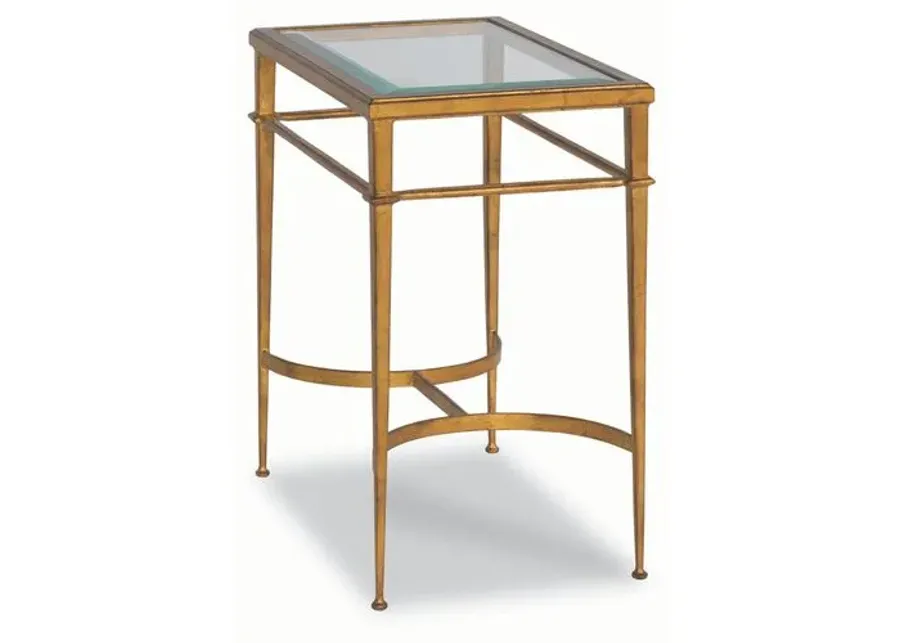 Vienne Rectangle Side Table - Gold Leaf