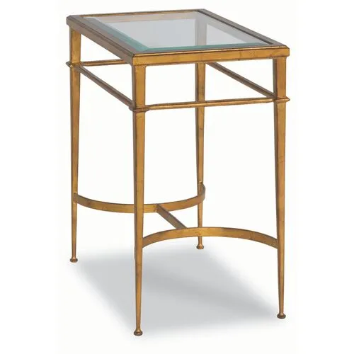 Vienne Rectangle Side Table - Gold Leaf