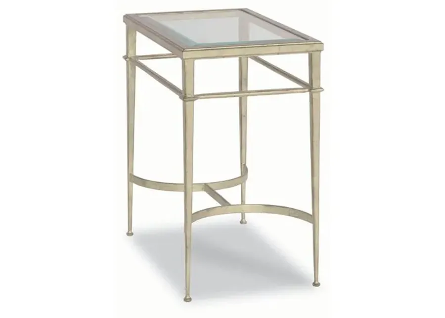 Vienne Rectangle Side Table - Silver Leaf