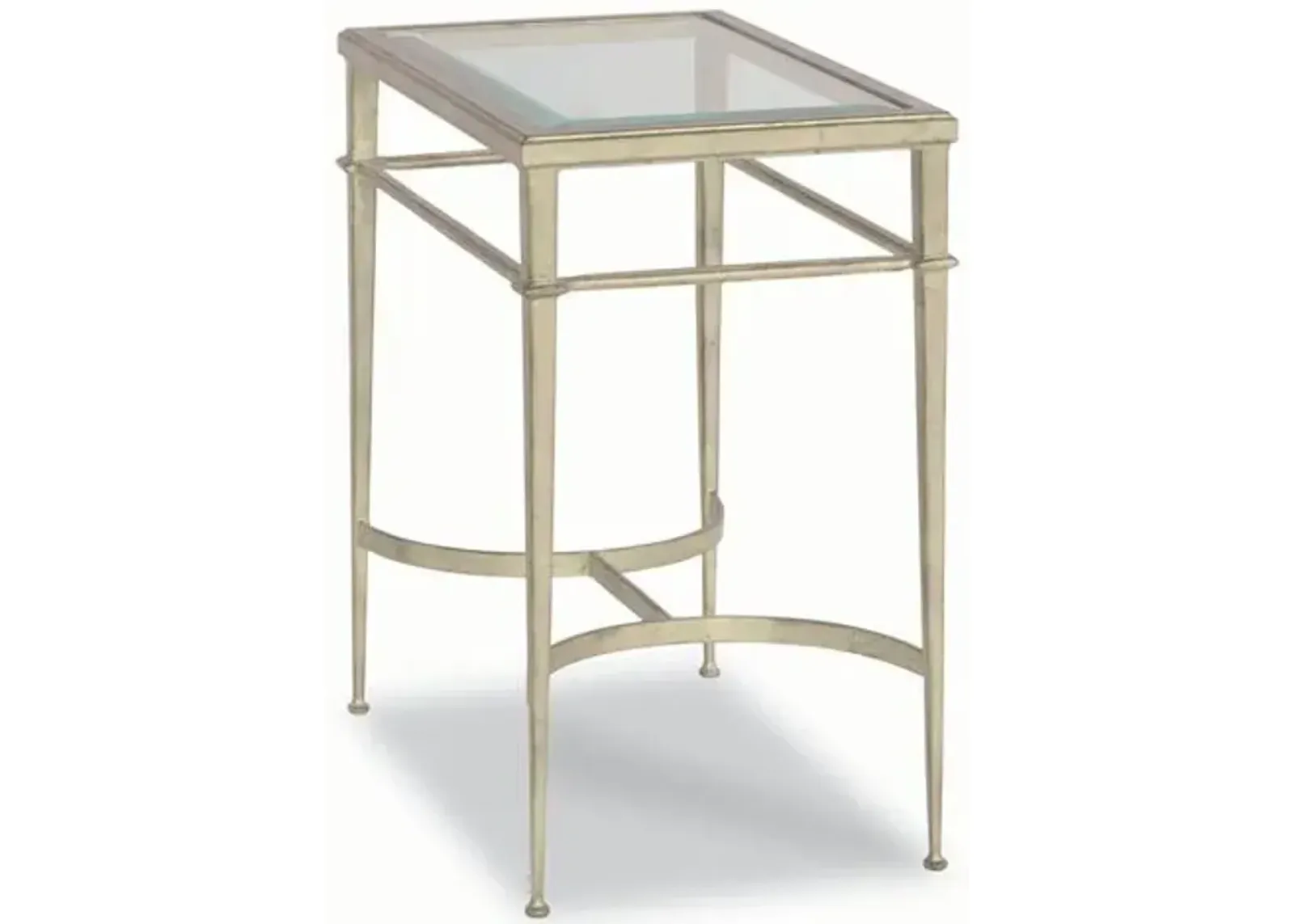 Vienne Rectangle Side Table - Silver Leaf