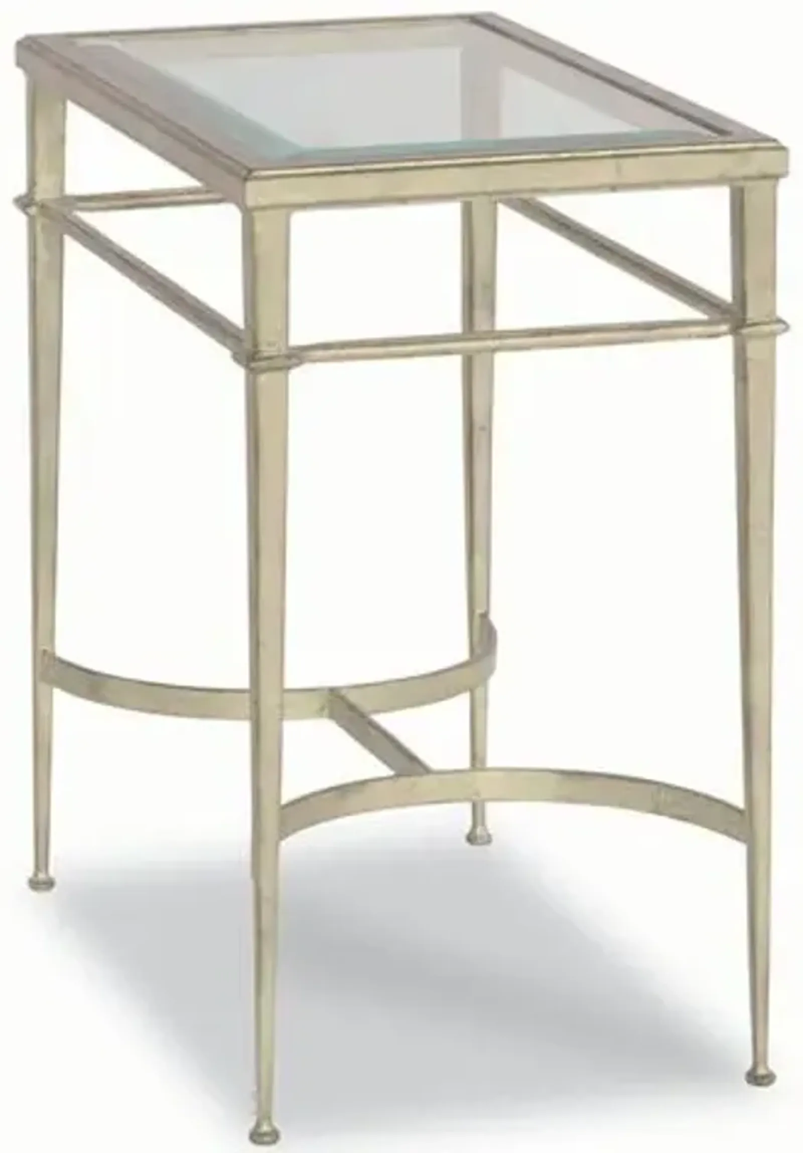 Vienne Rectangle Side Table - Silver Leaf