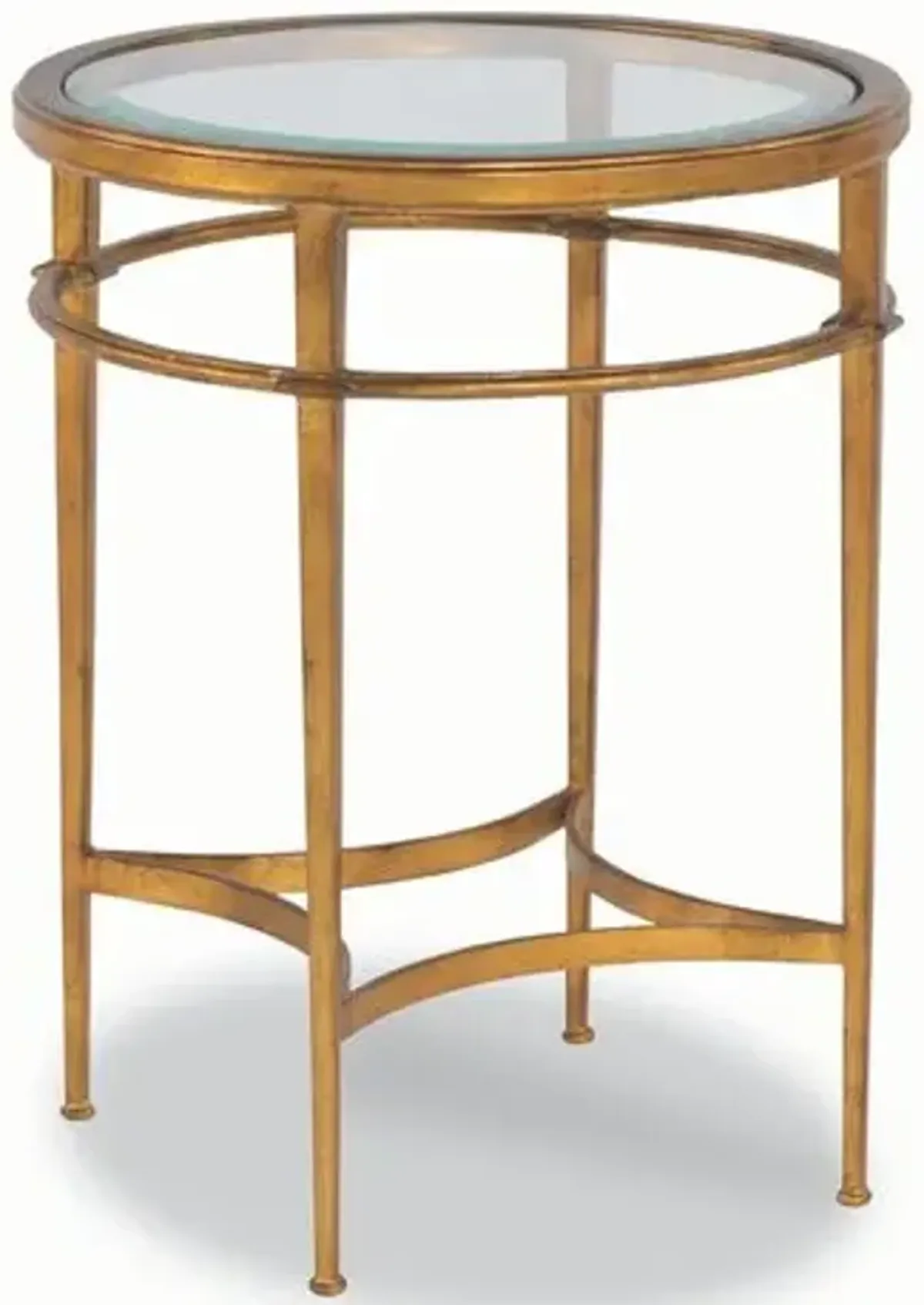 Vienne Round Side Table - Gold Leaf