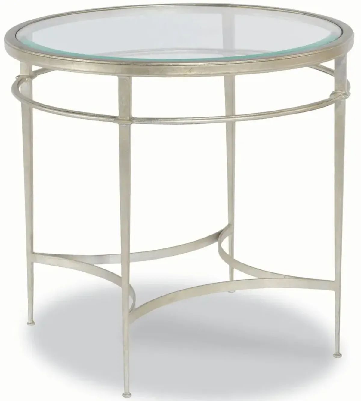 Forbach Side Table, Silver Leaf