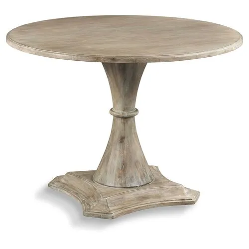 Blesle Pedestal Dining Table - Driftwood