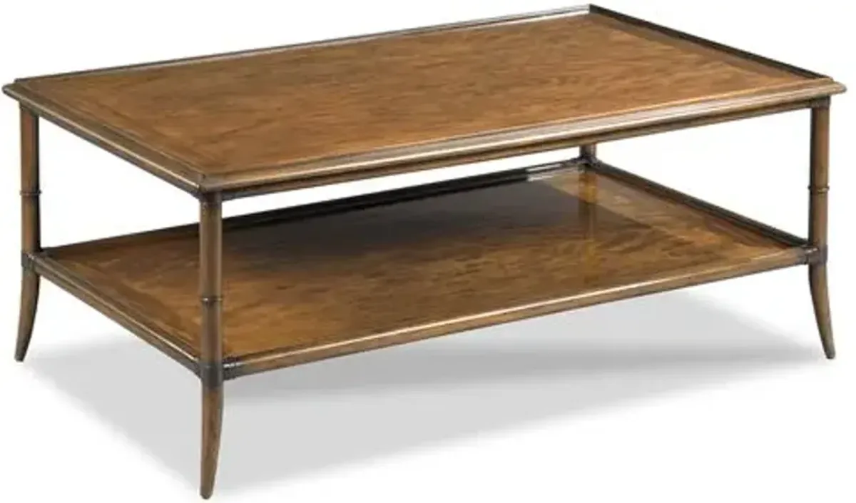 Roanne Rectangular Coffee Table - Hazelnut - Brown