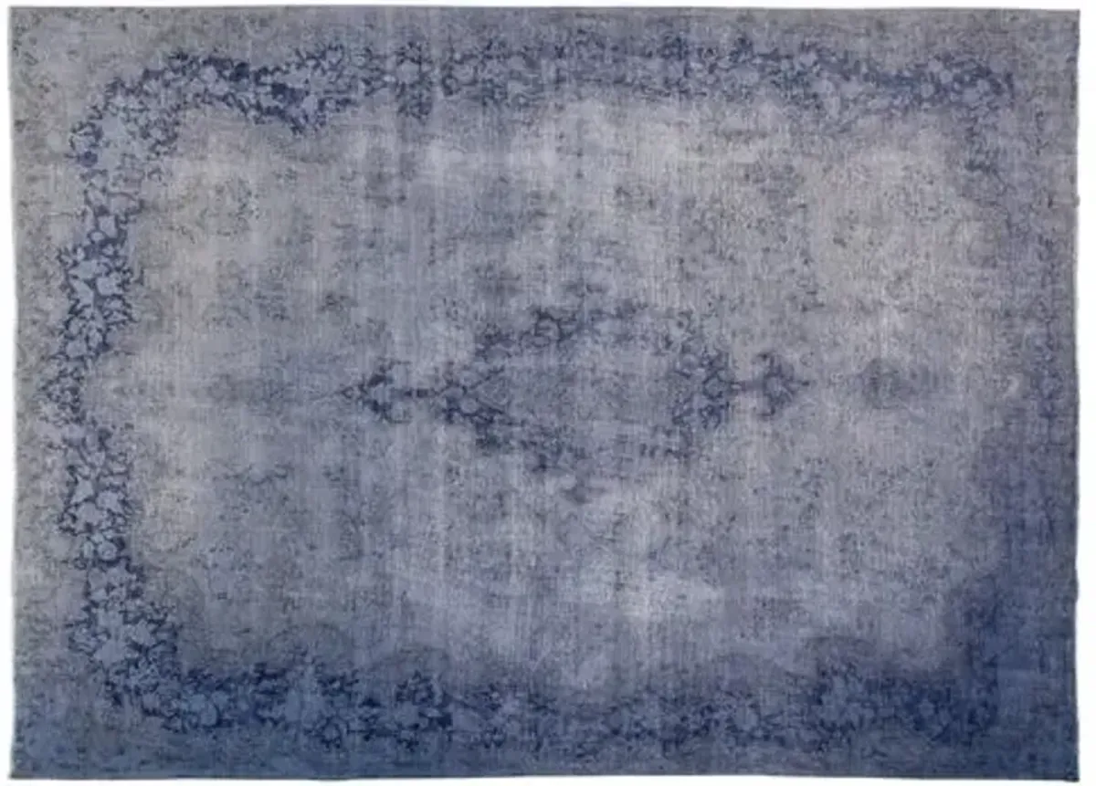 9'6"x12'6" Nikfar Hand-Knotted Rug - Blue - F.J. Kashanian - Blue