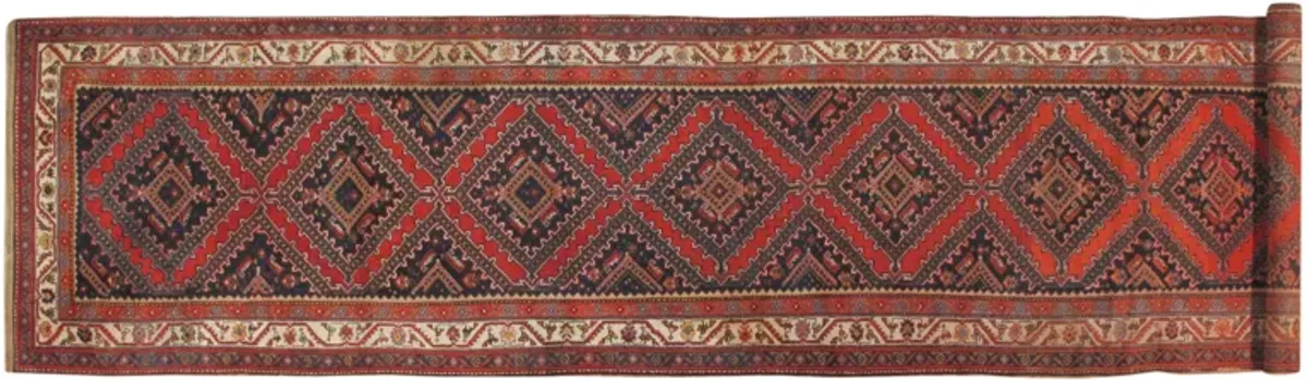 Malayer Runner - 3'6" x 14'6" - Red