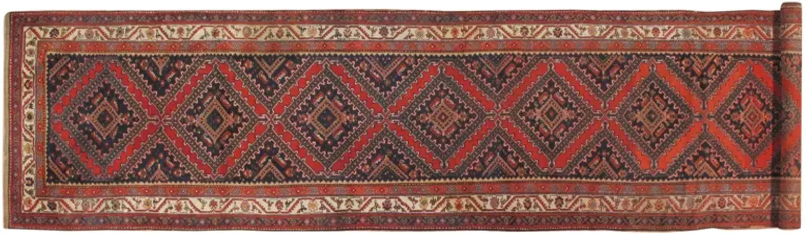 Malayer Runner - 3'6" x 14'6" - Red