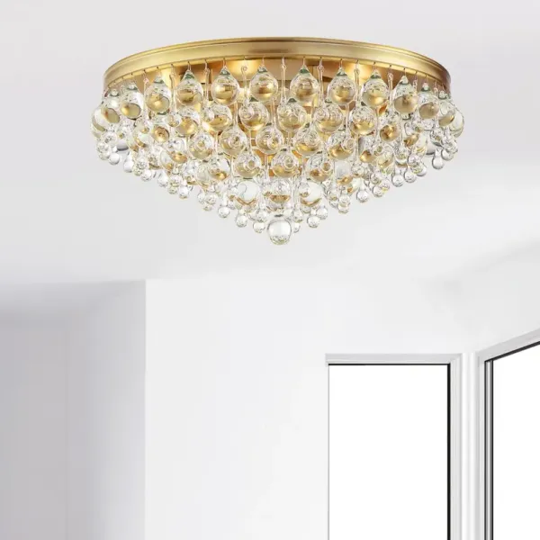 Calypso 6-Light Flush Mount - Crystorama - Gold