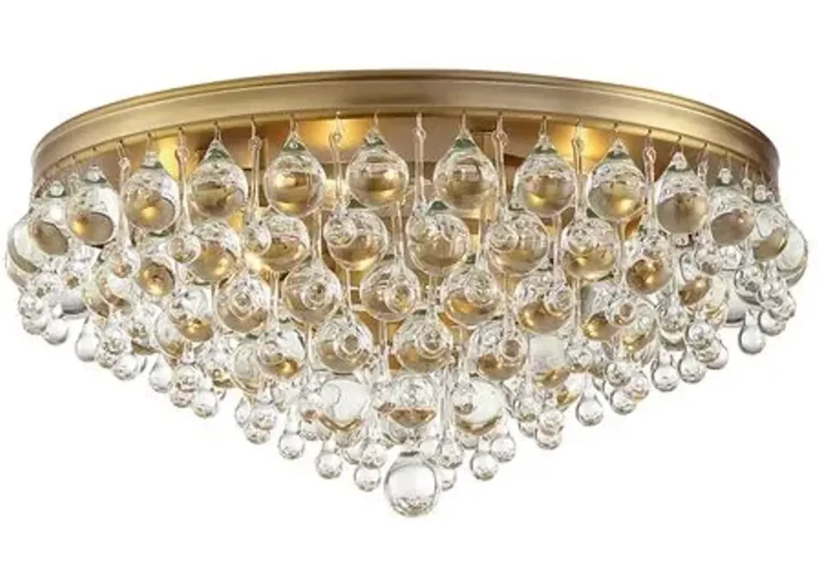 Calypso 6-Light Flush Mount - Crystorama - Gold