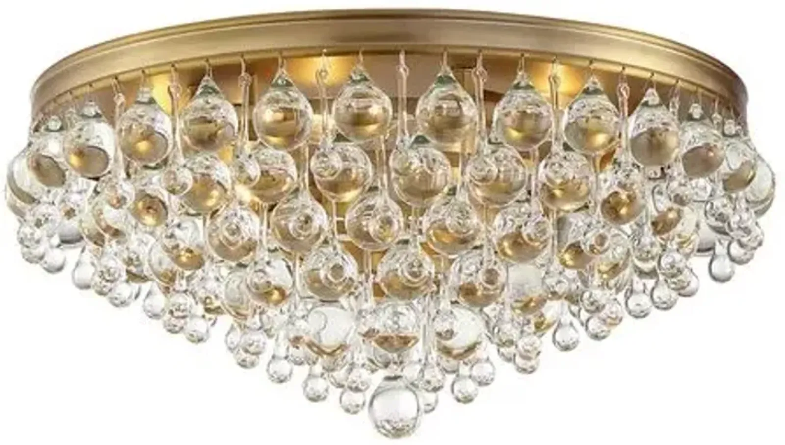 Calypso 6-Light Flush Mount - Crystorama - Gold