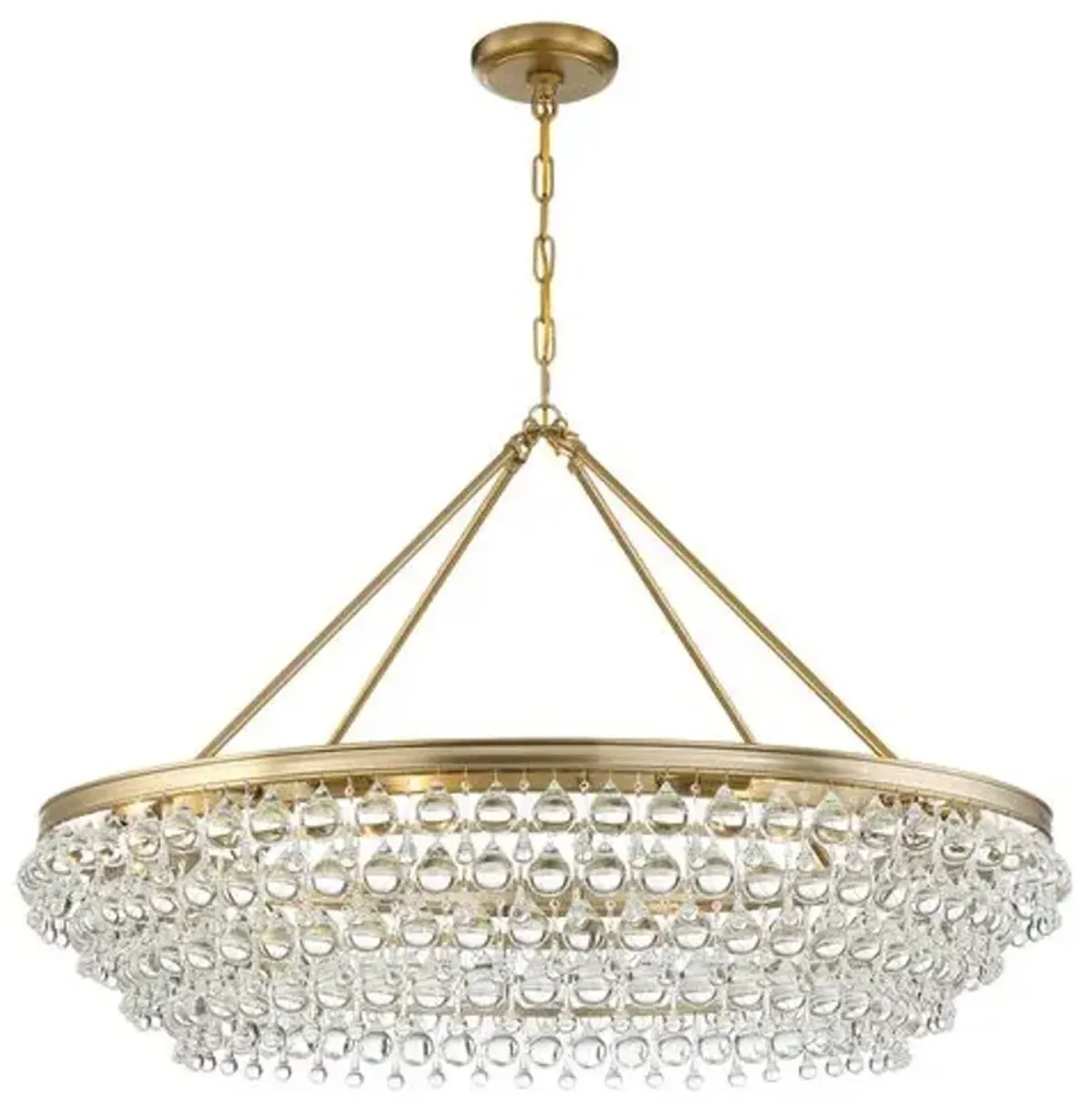 Calypso 8-Light Chandelier - Vibrant Gold - Crystorama