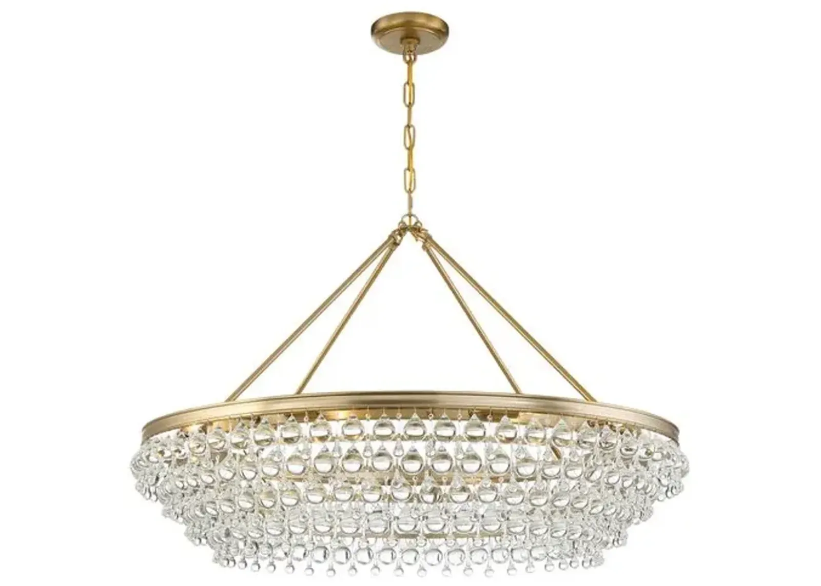 Calypso 8-Light Chandelier - Crystorama - Gold