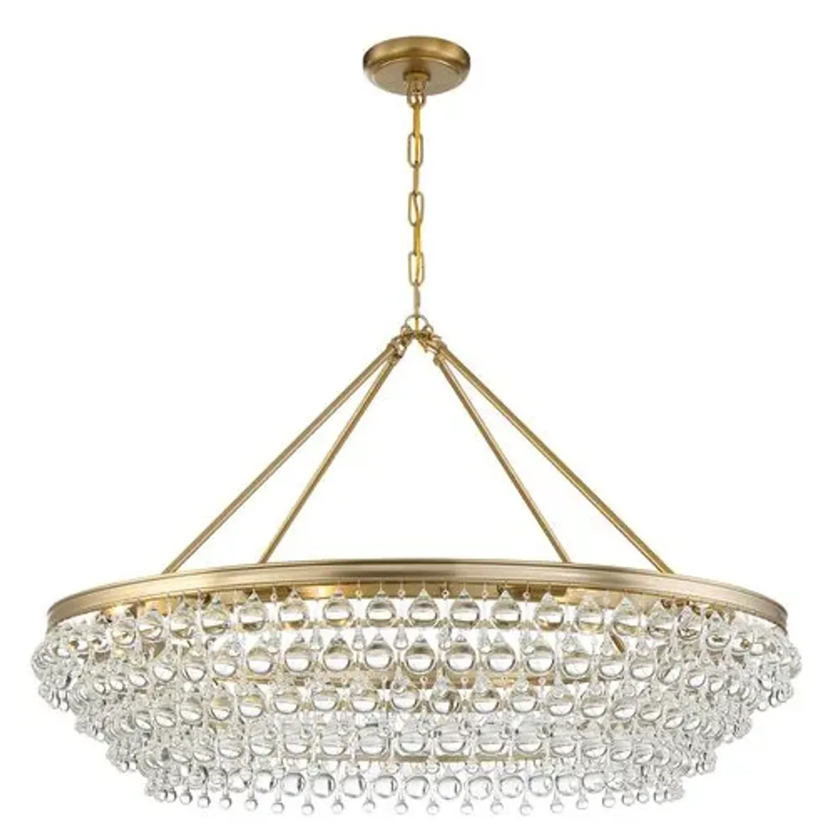 Calypso 8-Light Chandelier - Crystorama - Gold