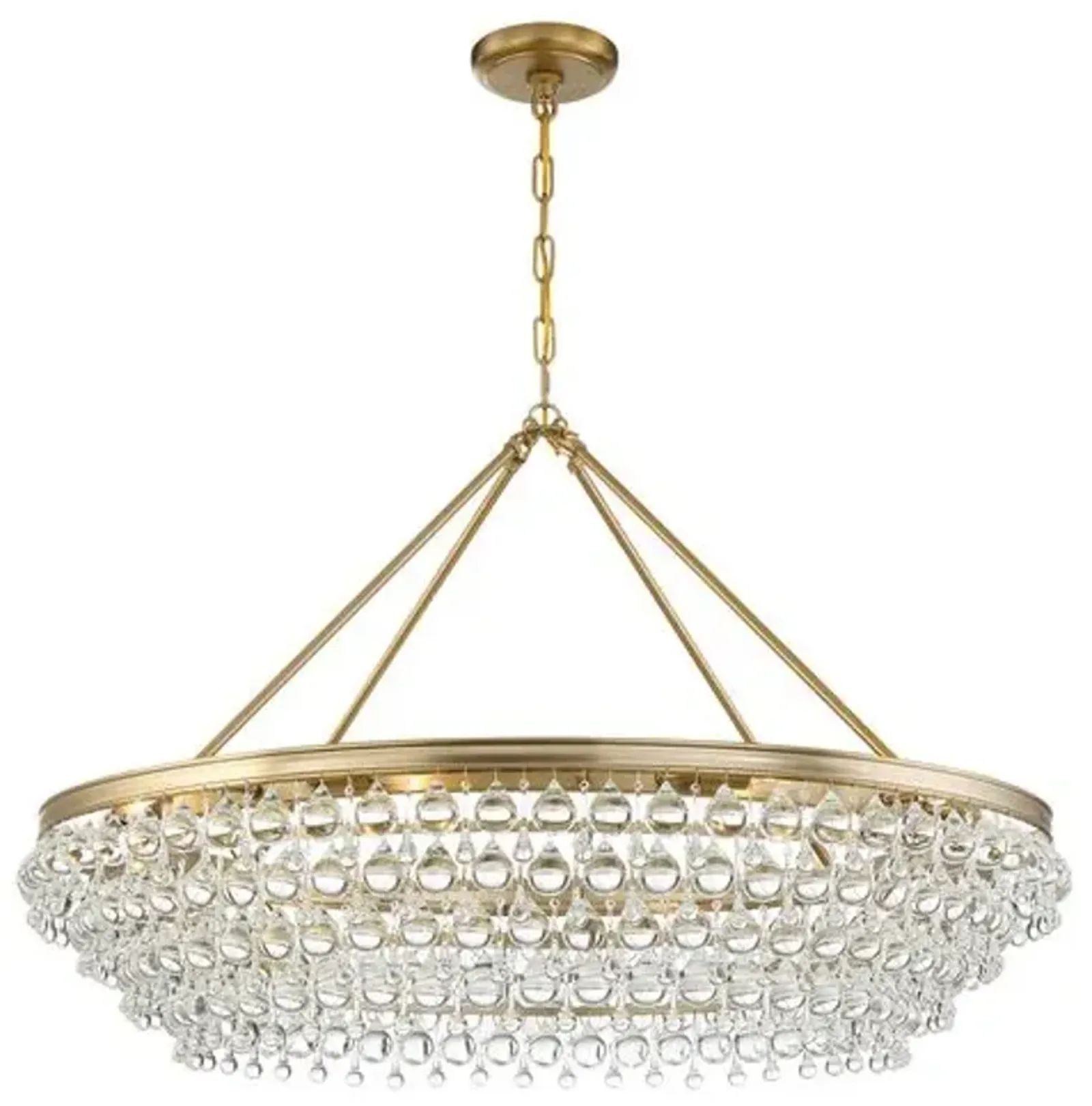 Calypso 8-Light Chandelier - Crystorama - Gold