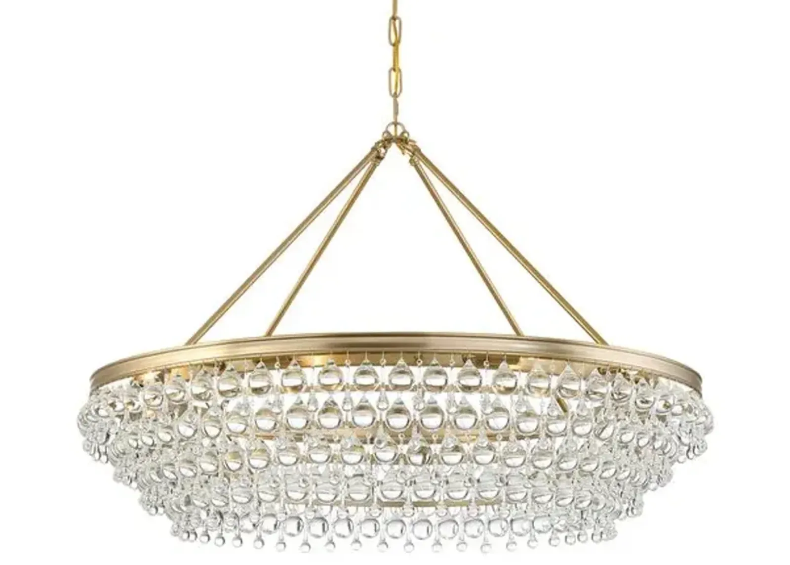 Calypso 8-Light Chandelier - Vibrant Gold - Crystorama