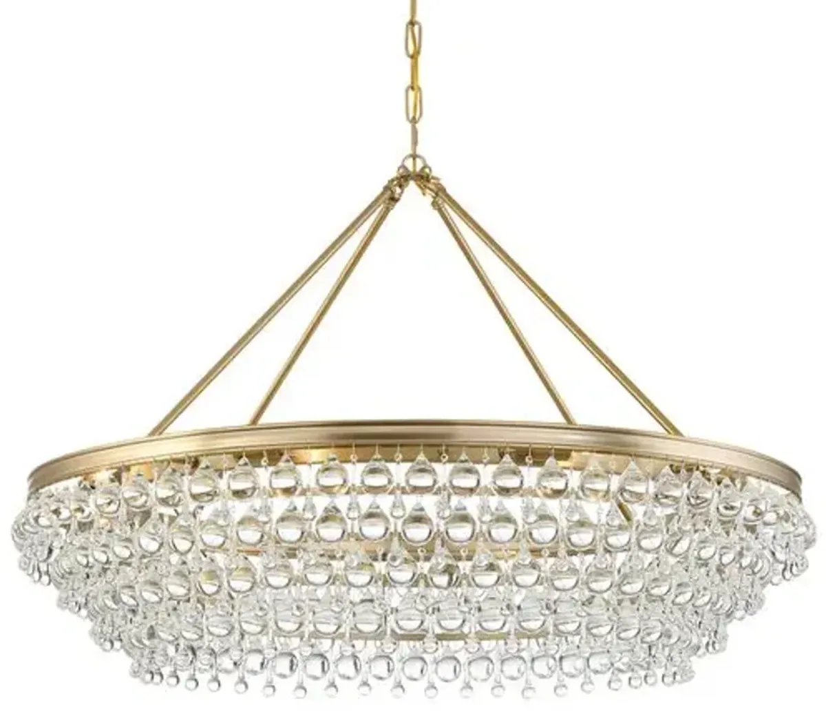 Calypso 8-Light Chandelier - Vibrant Gold - Crystorama