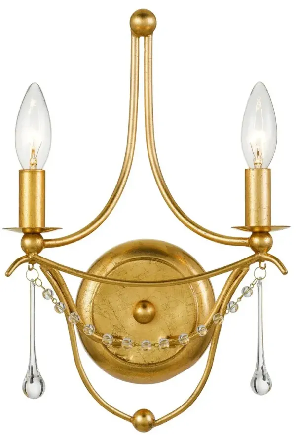 Metro Sconce - Antiqued Gold - Crystorama