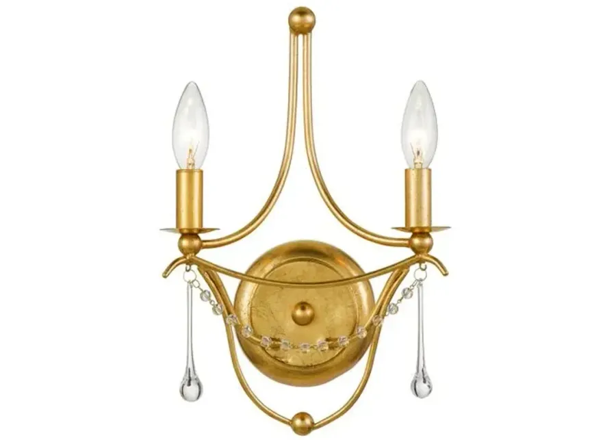 Metro Sconce - Antiqued Gold - Crystorama