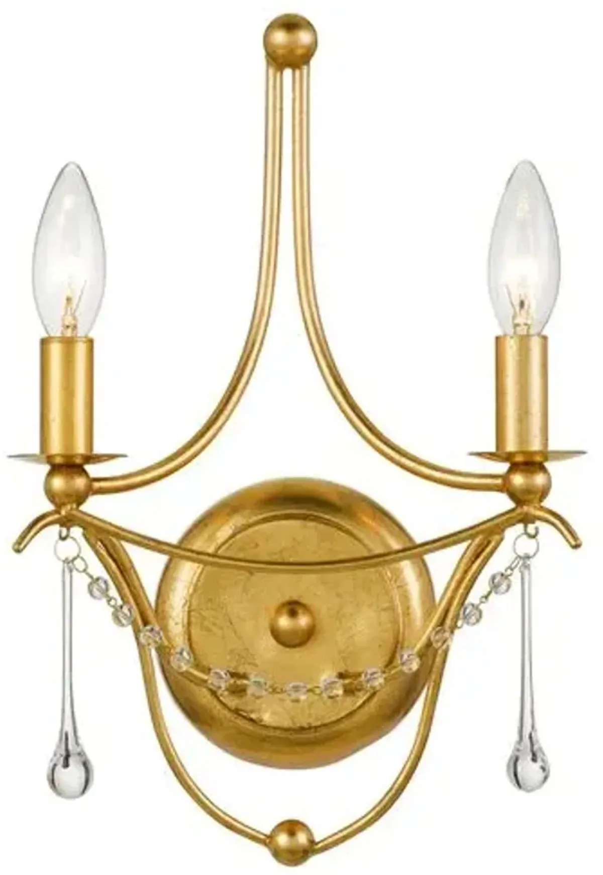 Metro Sconce - Antiqued Gold - Crystorama