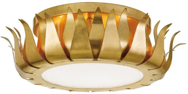 Broche Flush Mount - Crystorama - Gold