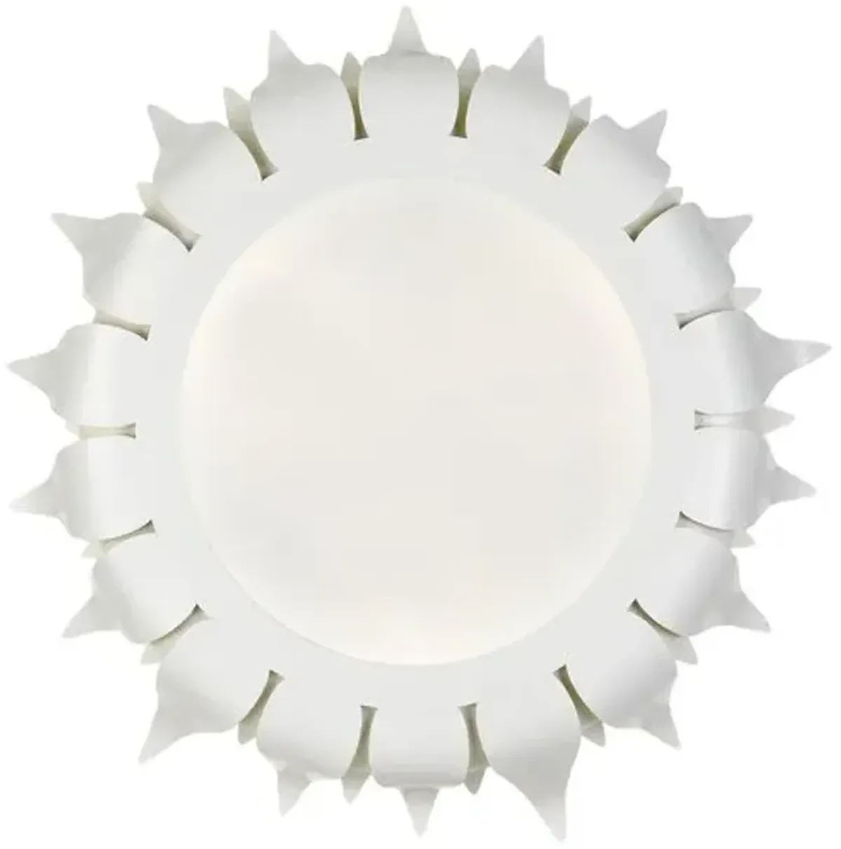 Broche Flush Mount - Crystorama - White