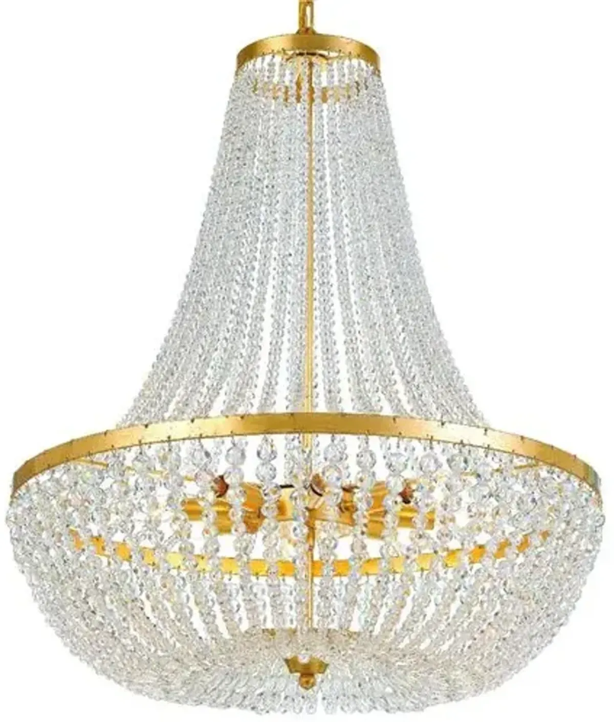 Rylee 8-Light Chandelier - Antiqued Gold - Crystorama