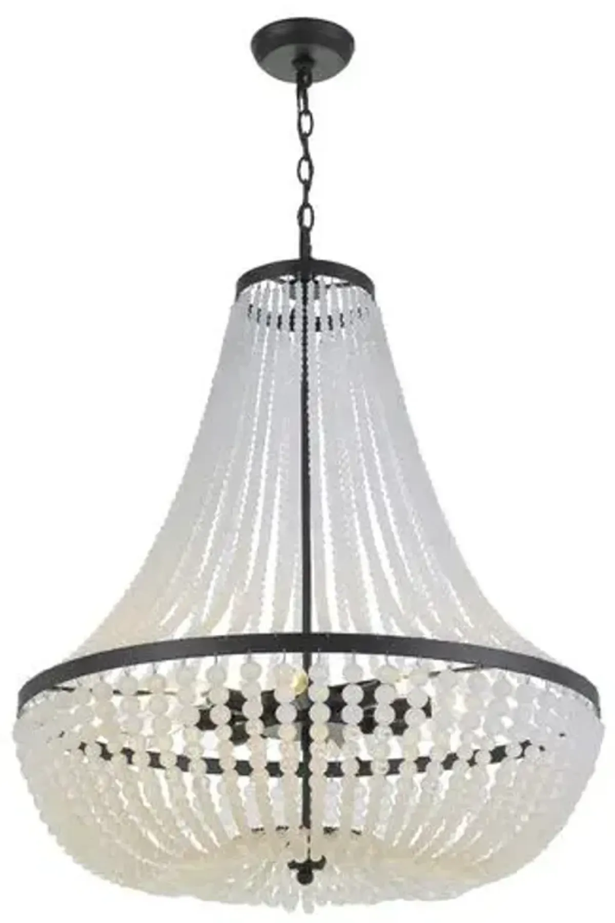Rylee 8-Light Chandelier - Crystorama - Black