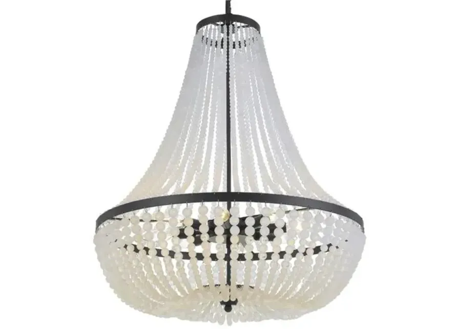 Rylee 8-Light Chandelier - Matte Black - Crystorama