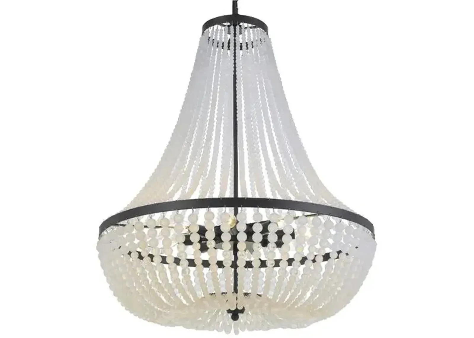 Rylee 8-Light Chandelier - Matte Black - Crystorama