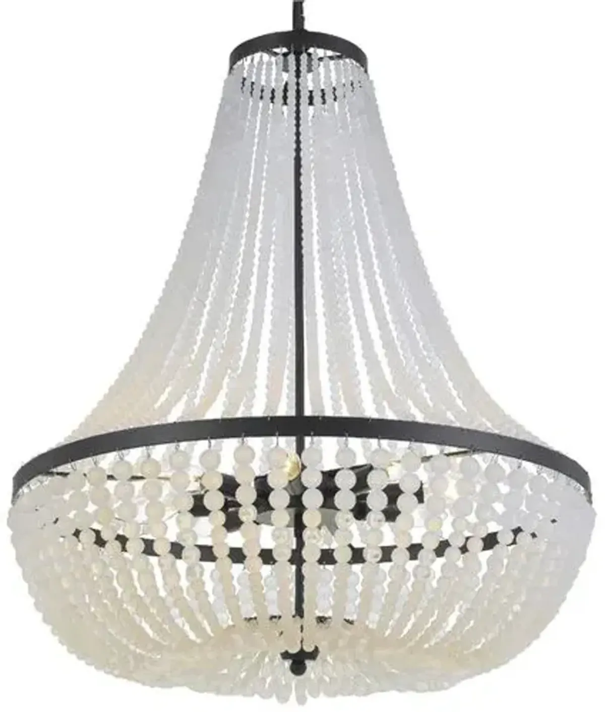 Rylee 8-Light Chandelier - Crystorama - Black