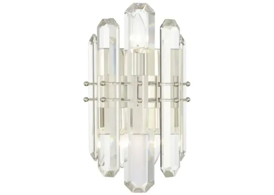 Bolton Sconce - Polished Nickel - Crystorama - Silver