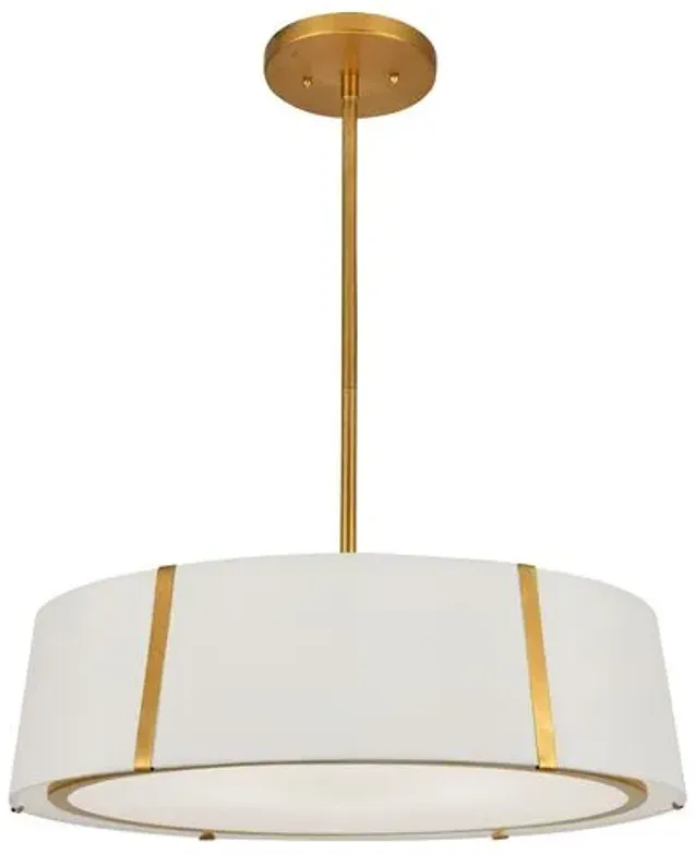 Fulton Chandelier - Antiqued Gold - Crystorama