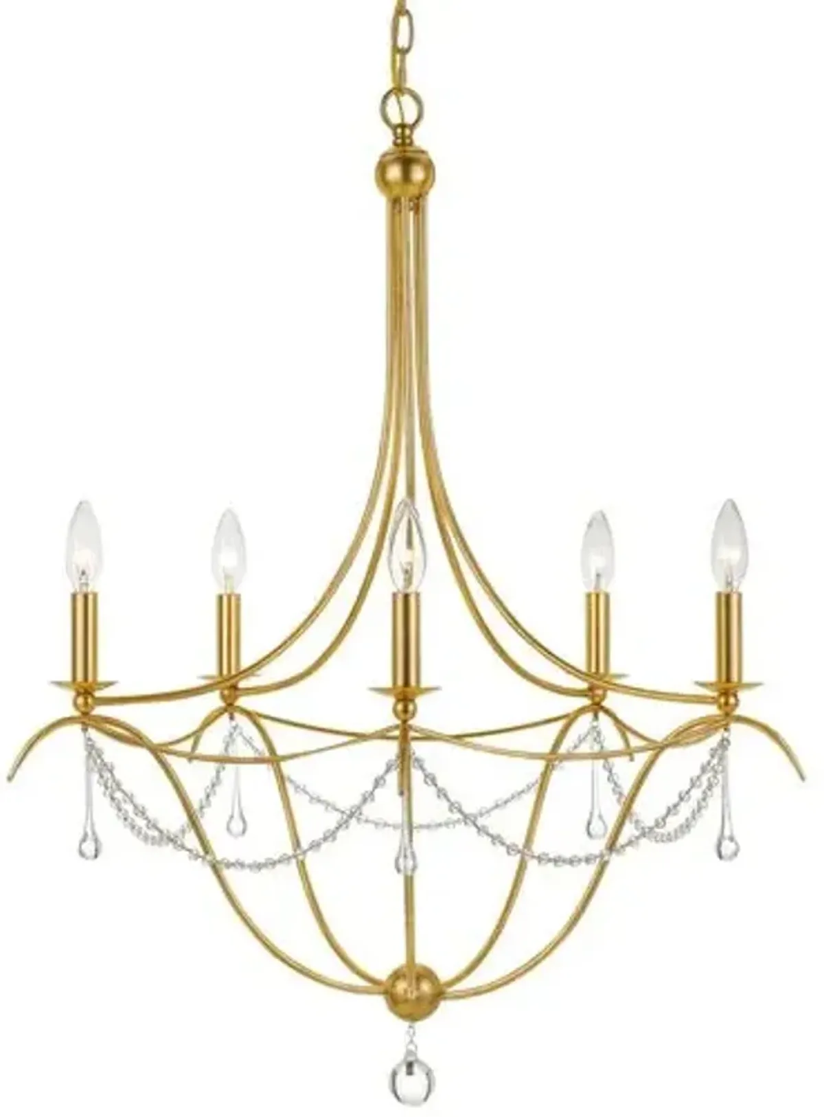 Metro Chandelier - Antiqued Gold - Crystorama